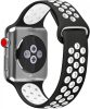 Apple Watch FEKETE / FEHÉR lélegző sportszíj 42 / 44 / 45 / 49 mm