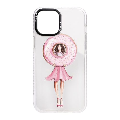 YOOUP iPhone 12 Pro Max tok, hátlap DONUT GIRL