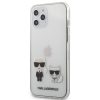 Karl Lagerfeld karl és choupette mintás tok, hátlap iPhone 12 Pro Max