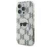 Karl Lagerfeld IML Karl Head Electroplated iPhone 16 Pro kemény hátlap tok, átlátszó KLHCP16LHKLPKHT