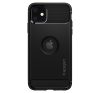 Spigen Rugged Armor Apple iPhone 11 Matte Black tok, fekete