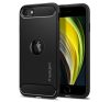 Spigen Rugged Armor Apple iPhone SE 2022/2020 Matte Black tok, fekete