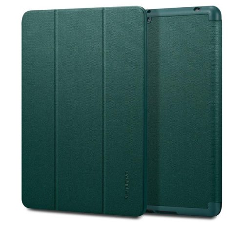 Spigen Urban Fit Apple iPad 10.2" (2021/2020/2019) oldalra nyíló tok, éjzöld