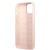 Guess Silicone Line Triangle Apple iPhone 13 Pro Max hátlap tok, rószaszín GUHCP13XSLTGP