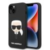 Karl Lagerfeld Head Liquid szilikon hátlap tok Apple iPhone 14 Plus, fekete KLHCP14MSLKHBK