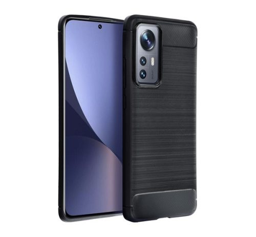 Forcell Carbon hátlap tok Xiaomi 12T/12T Pro, fekete