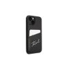 Karl Lagerfeld Signature Logo Cardslot Apple iPhone 14 Plus hátlap tok, fekete KLHCP14MCSSK