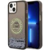 Karl Lagerfeld Liquid Glitter RSG Apple iPhone 14 hátlap tok, fekete KLHCP14SLCRSGRK