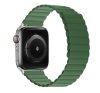 Phoner Rever Apple Watch forgatható mágneses szilikon szíj, 49/45/44/42mm, M/L, zöld