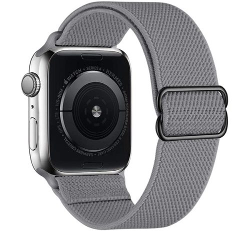 Phoner Dew Apple Watch csatos fonott szövet szíj, 38/40/41mm, szürke