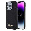 Guess Disco Metal Script Apple iPhone 15 Pro hátlap tok, fekete GUHCP15LPMSDGSK