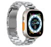 Spigen Metal Fit 316L Apple Watch 49mm/8/7 45mm fém szíj, tokkal, ezüst