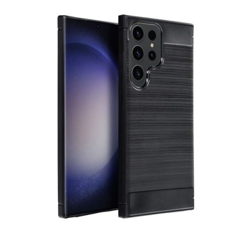 Forcell Carbon hátlap tok, Samsung Galaxy A05s, fekete