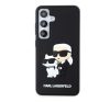 Karl Lagerfeld 3D Rubber Karl&Choupette Samsung Galaxy S24 tok, fekete