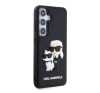 Karl Lagerfeld 3D Rubber Karl&Choupette Samsung Galaxy S24 tok, fekete