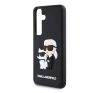 Karl Lagerfeld 3D Rubber Karl&Choupette Samsung Galaxy S24 tok, fekete