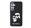 Karl Lagerfeld 3D Rubber Karl&Choupette Samsung Galaxy S24+ tok, fekete