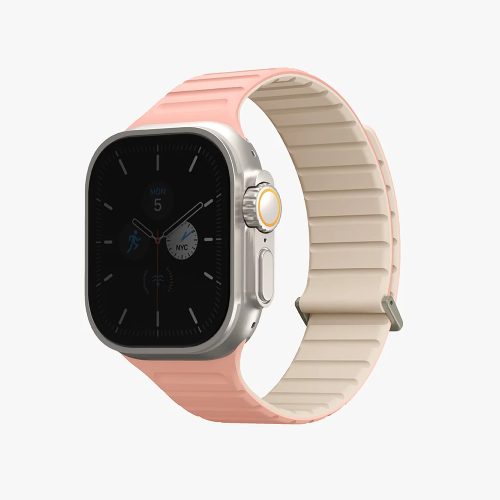 Uniq Revix Evo mágneses Apple Watch szíj, 49/45/44/42MM, rózsaszín