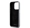 DKNY Liquid Silicone Silver Metal Logo Magsafe iPhone 15 Pro hátlap tok, szürke DKHMP15LSMCHLG