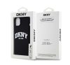 DKNY Liquid Silicone Arch Logo MagSafe iPhone 15 Plus hátlap tok, fekete DKHMP15MSNYACH