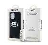 DKNY Liquid Silicone Arch Logo MagSafe iPhone 15 Pro Max hátlap tok, fekete DKHMP15XSNYACH