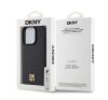 DKNY PU Leather Repeat Pattern Stack Logo iPhone 13 Pro Max Magsafe hátlap tok, fekete DKHMP13XPSHRPSK