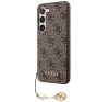 Guess 4G Charms Collection Samsung Galaxy A35 hátlap tok, barna, CSA35GF4GBR