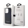 Karl Lagerfeld Grained PU Hotel RSG iPhone 13 Pro hátlap tok, fekete KLHCP13LPGWCMKHK