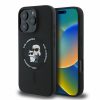 Karl Lagerfeld Silicone KC Heads Ring  Apple iPhone 16 Pro hátlap tok, fekete KLHMP16LSCMKCRHK