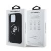 Karl Lagerfeld Silicone KC Heads Ring  Apple iPhone 16 Pro hátlap tok, fekete KLHMP16LSCMKCRHK