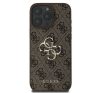 Guess PU 4G Metal Logo Apple iPhone 16 Pro hátlap tok, barna