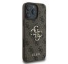 Guess PU 4G Metal Logo Apple iPhone 16 Pro hátlap tok, barna