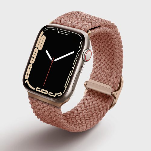 UNIQ Aspen szövet szíj RÓZSASZÍN Apple Watch 41 / 40 / 38 mm