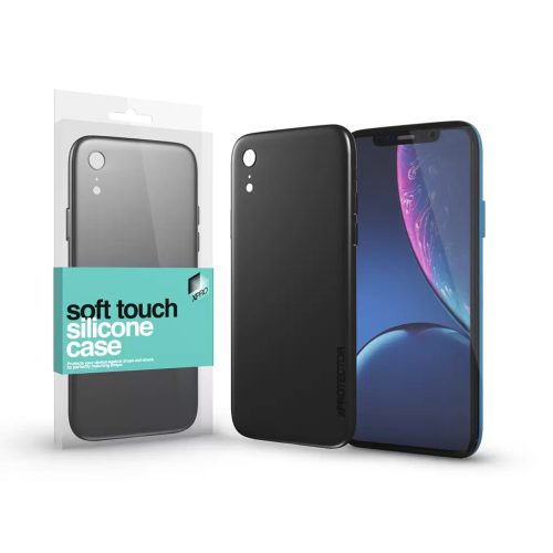 XPRO Soft Touch szilikon tok fekete Apple iPhone Xr készülékhez