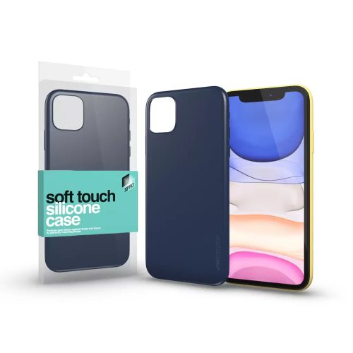 XPRO Soft Touch szilikon tok sötétkék Apple iPhone 11 Pro készülékhez