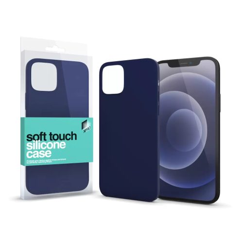 XPRO Soft Touch szilikon tok sötétkék Apple iPhone 13 Mini készülékhez