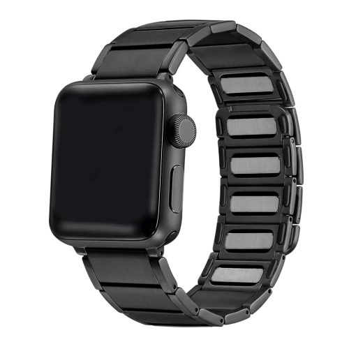 XPRO Apple Watch rozsdamentes acél szíj mágneses csattal fekete 42mm / 44mm / 45mm / 49mm 