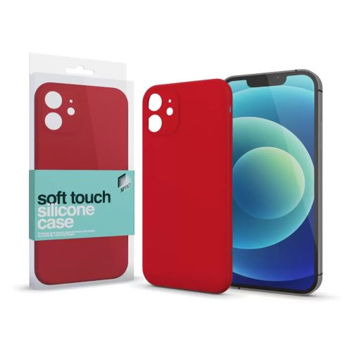 XPRO Soft Touch szilikon tok Slim piros Apple iPhone 14 Pro készülékhez