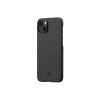 Pitaka MagEZ Case 3 Black / Grey Twill 1500D Apple iPhone 14 készülékhez - MagSafe rögzítéssel