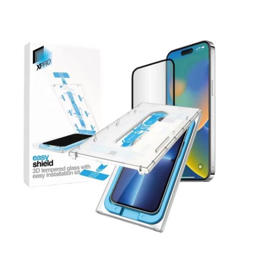 XPRO Easy Shield Tempered Glass 3D kijelzővédő üveg, egyszerű felhelyező készlettel Apple iPhone X / Apple iPhone Xs / Apple iPhone 11 Pro készülékhez