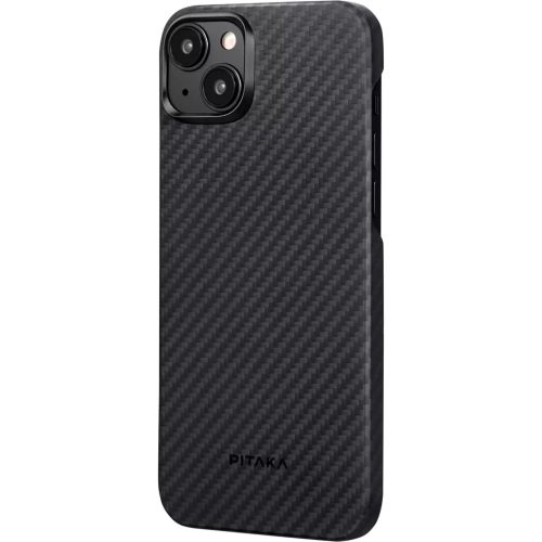 Pitaka MagEZ Case 4 Black / Grey Twill 1500D Apple iPhone 15 Plus készülékhez - MagSafe rögzítéssel