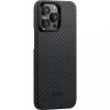 Pitaka MagEZ Case 4 Black / Grey Twill 1500D Apple iPhone 15 Pro Max készülékhez - MagSafe rögzítéssel