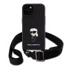 Karl Lagerfeld tok + crossbody strap fekete KLHCP15SSASKNPBK Apple Iphone 15 készülékhez