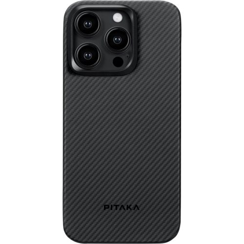 Pitaka MagEZ Case 4 Black / Grey Twill 600D Apple iPhone 15 Pro Max készülékhez - MagSafe rögzítéssel