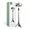 Tech-Protect L05S Vezeték nélküli Selfie bot Tripod Led világítással Fekete