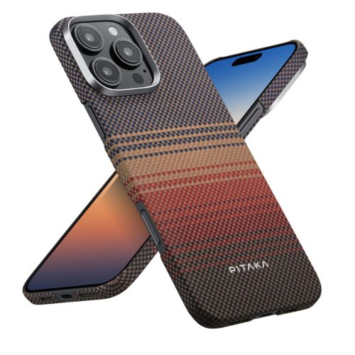 Pitaka Tactile Woven tok SUNSET Apple iPhone 16 Pro Max készülékhez - MagSafe rögzítéssel (KI1601SUM)